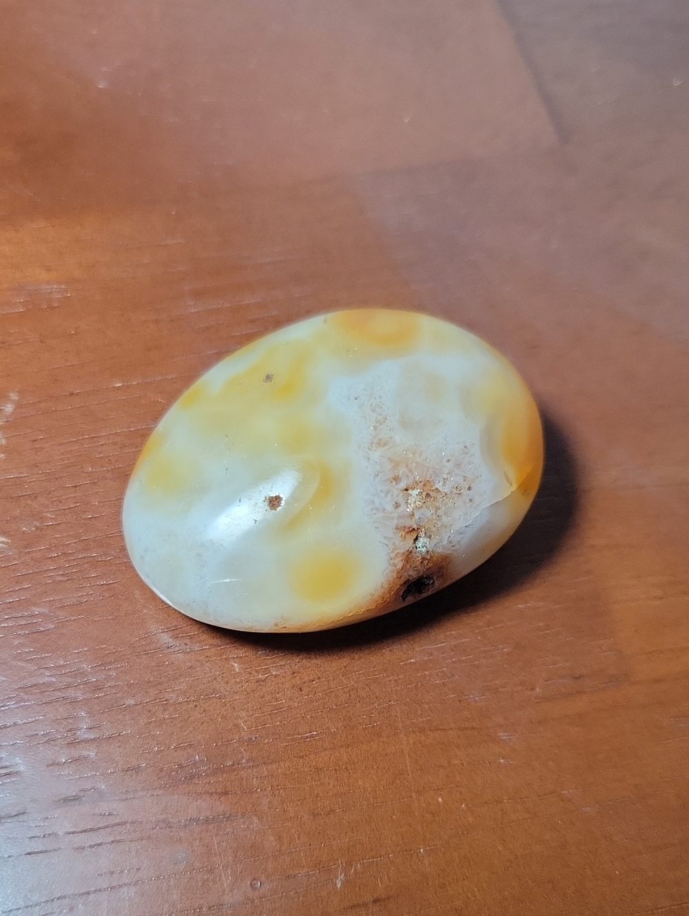 Polished Carnelian Palm Stone